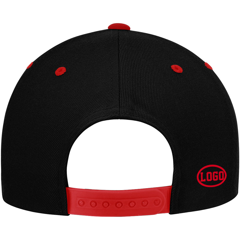 custom authentic hat black-red