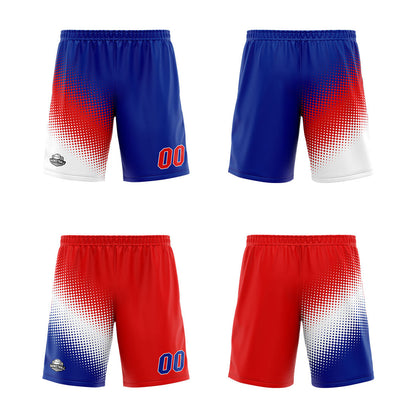 Custom Reversible Basketball Suit for Adults and Kids Personalized Jersey White-Red-Royal
