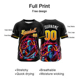 Custom Baseball Jersey Personalized Baseball Shirt for Men Women Kids Youth Teams Stitched and Print Yellow