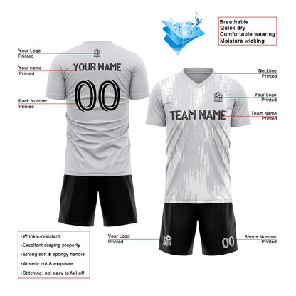 custom soccer uniform jersey kids adults personalized set jersey shirt gray
