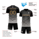 custom soccer uniform jersey kids adults personalized set jersey shirt black