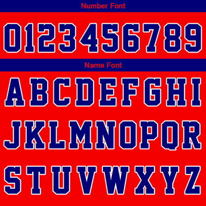 Custom Reversible Basketball Suit for Adults and Kids Personalized Jersey Royal-Red