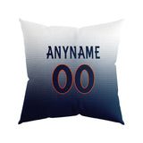 Custom Football Throw Pillow for Men Women Boy Gift Printed Your Personalized Name Number Navy&Orange&White