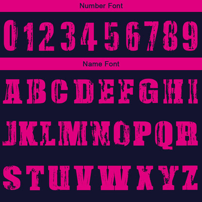 Custom Reversible Basketball Suit for Adults and Kids Personalized Jersey Navy-Hot Pink