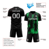 custom soccer uniform jersey kids adults personalized set jersey shirt black