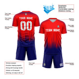 custom soccer uniform jersey kids adults personalized set jersey shirt red