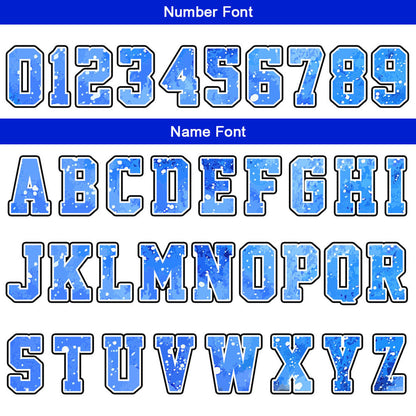 Custom Reversible Basketball Suit for Adults and Kids Personalized Jersey Blue-Black-White