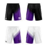 Custom Reversible Basketball Suit for Adults and Kids Personalized Jersey Black&Purple