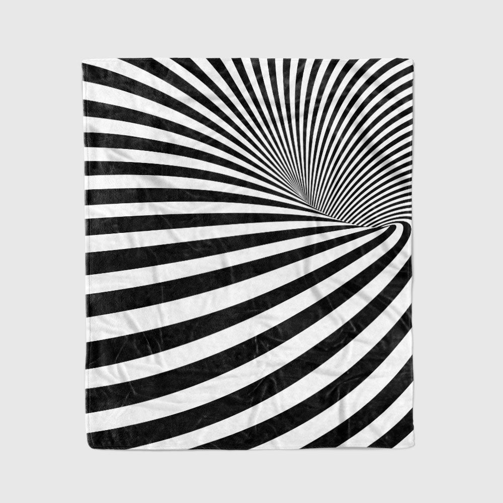 custom ultra-soft micro fleece blanket black-white