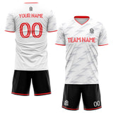 custom soccer uniform jersey kids adults personalized set jersey shirt white