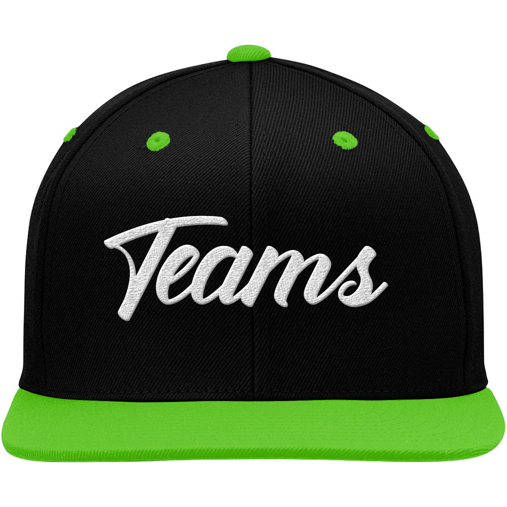 custom authentic hat black-green