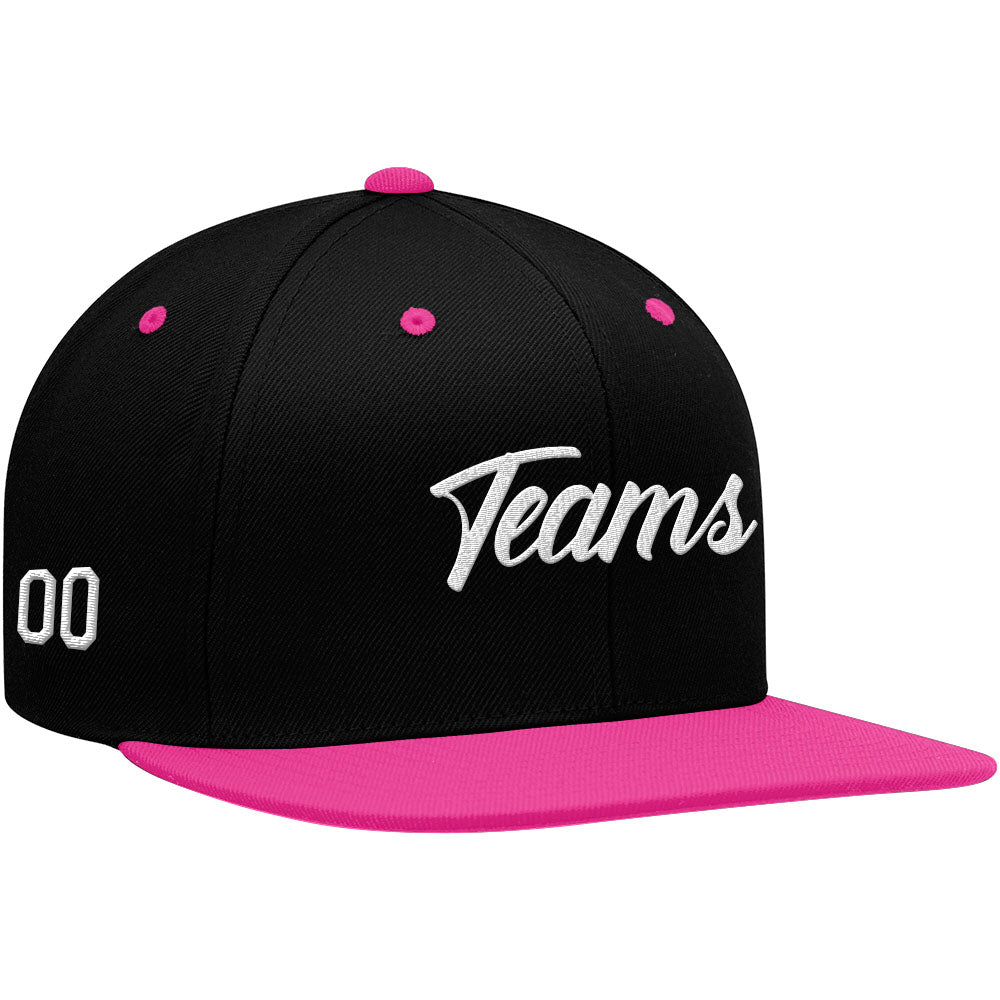 custom authentic hat black-pink