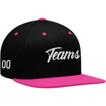 custom authentic hat black-pink