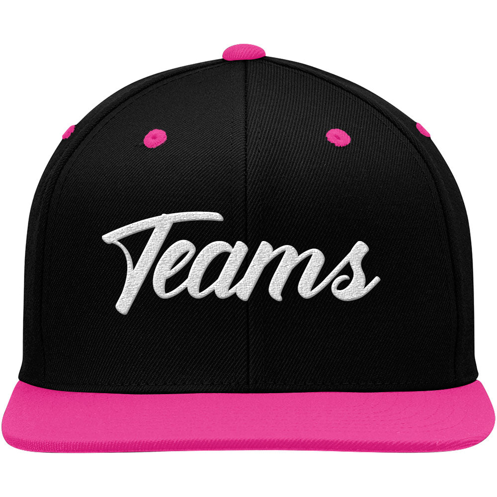 custom authentic hat black-pink