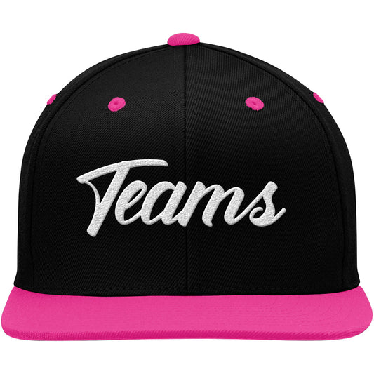 custom authentic hat black-pink