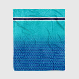 custom ultra-soft micro fleece blanket blue-aqua