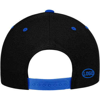 custom authentic hat black-royal-yellow