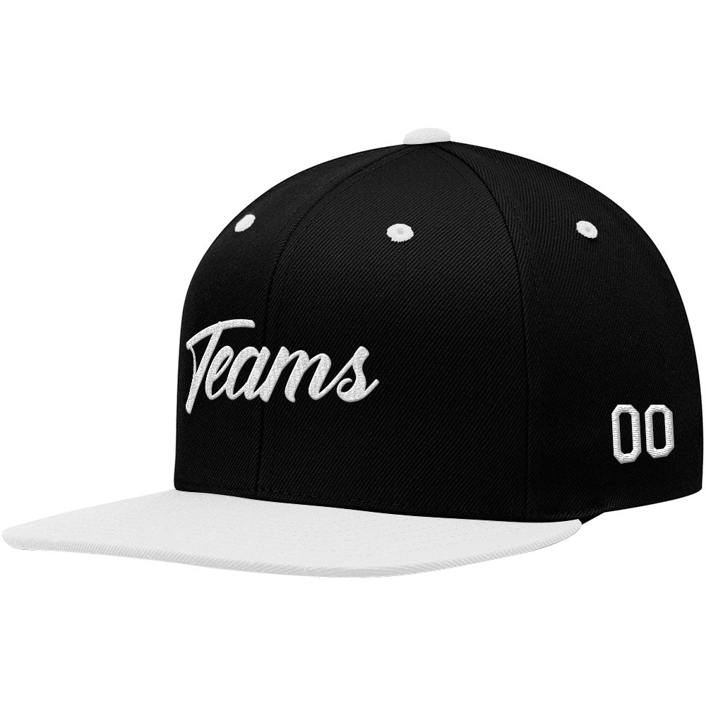 custom authentic hat black-white