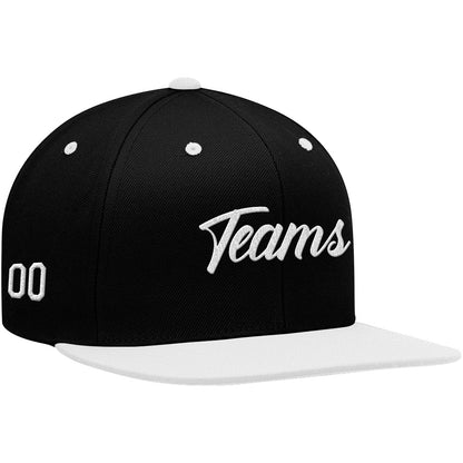 custom authentic hat black-white