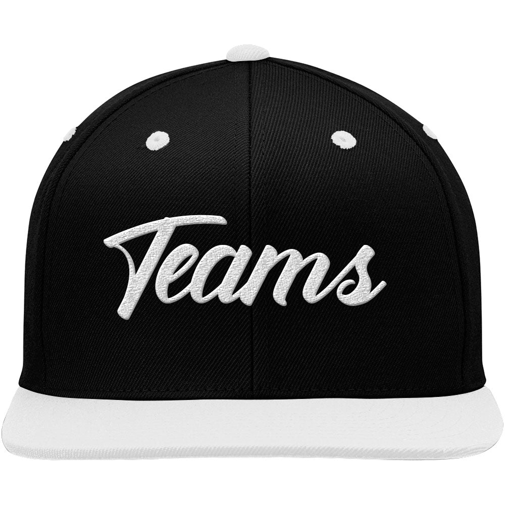 custom authentic hat black-white