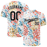 Custom Full Print Design Baseball Jersey Leopard print