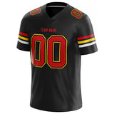 customized  authentic football jersey black-red-yellow