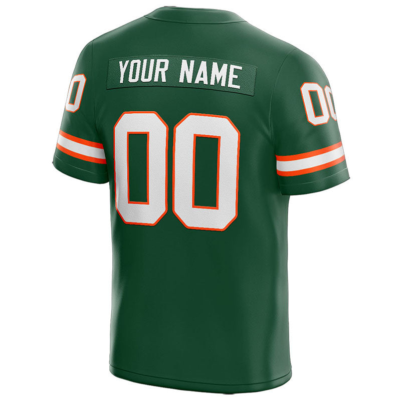 customized  authentic football jersey green-white-orange
