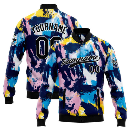 Personalized Custom Men's Jacket Customize Your Team Name, Logo, and Number