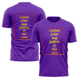 custom cotton short t-shirt purple