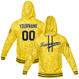 Custom Sweatshirt Hoodie For Men Women Girl Boy Print Your Logo Name Number Yellow camouflage