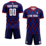 custom soccer uniform jersey kids adults personalized set jersey shirt blue-red