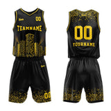 custom city night scene basketball suit kids adults personalized jersey black
