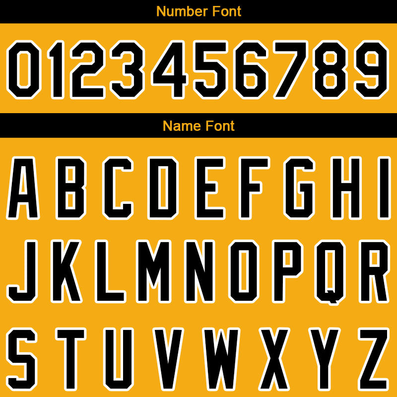 Custom Long Sleeve Windbreaker Jackets Uniform Printed Your Logo Name Number Yellow-Black-White