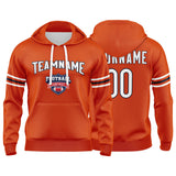 Custom Sweatshirt Hoodie For Men Women Girl Boy Print Your Logo Name Number Orange&Navy&White