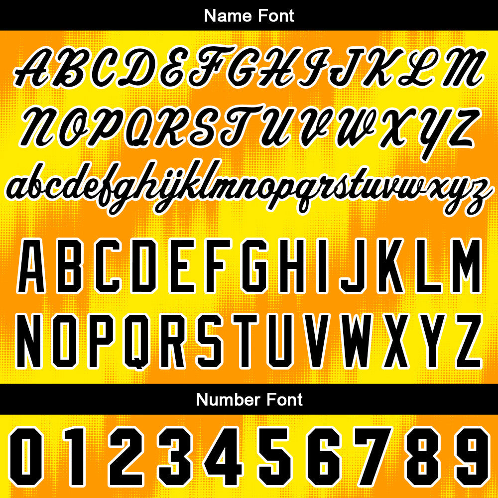 Custom Full Print Design Baseball Jersey orange-yellow