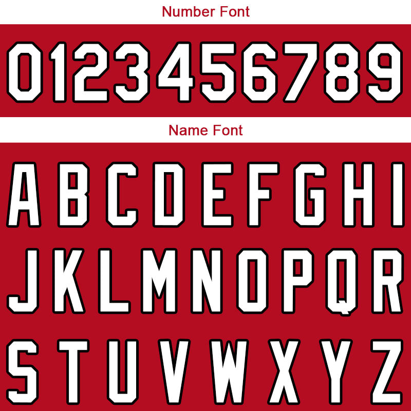 Custom Long Sleeve Windbreaker Jackets Uniform Printed Your Logo Name Number Red-White-Black