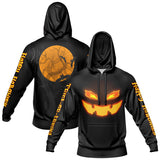 Custom Sweatshirt Hoodie Add Text and Design Personalized Halloween Hooded Sweatshirt