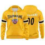 Custom Sweatshirt Hoodie For Men Women Girl Boy Print Your Logo Name Number Yellow&Black&White