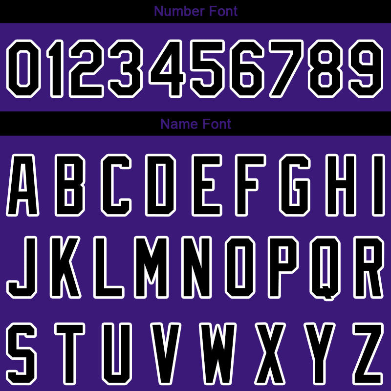 Custom Long Sleeve Windbreaker Jackets Uniform Printed Your Logo Name Number Purple-Black-White
