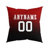 Custom Football Throw Pillow for Men Women Boy Gift Printed Your Personalized Name Number Red&Gold&White