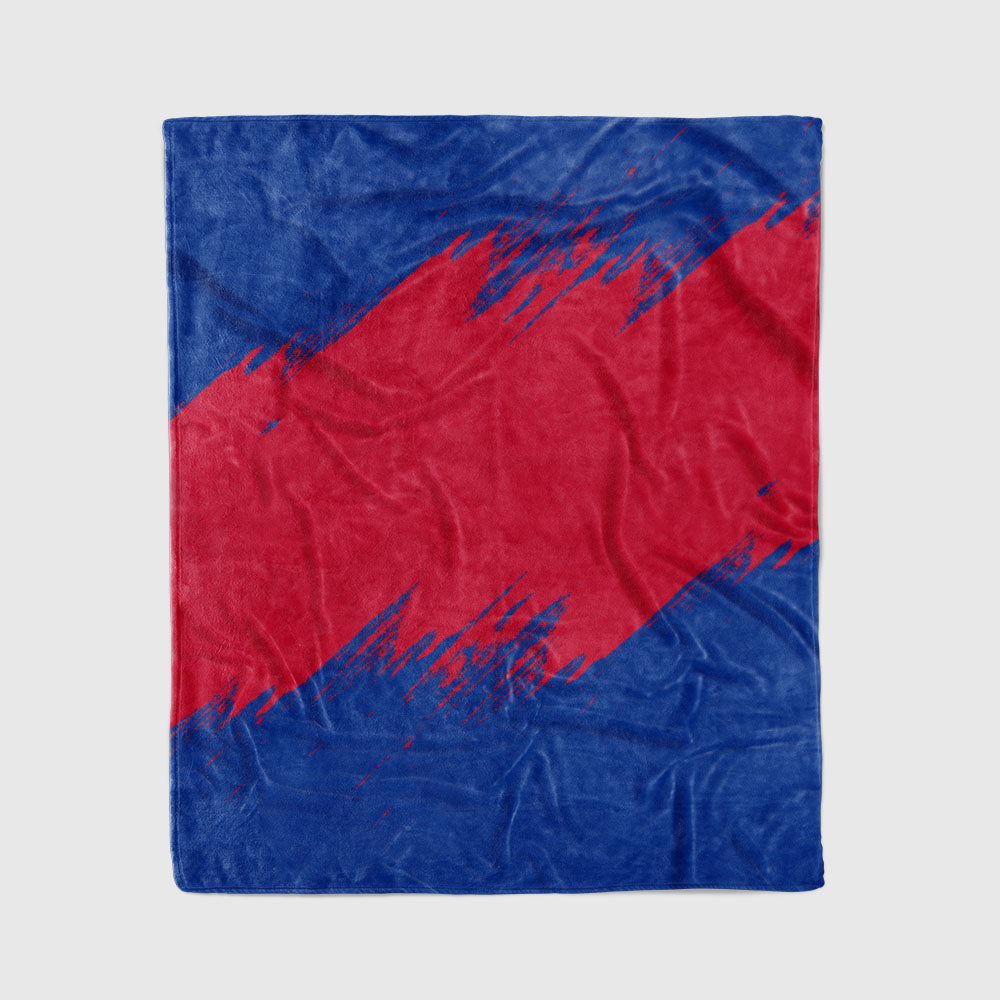 custom ultra-soft micro fleece blanket royal-red