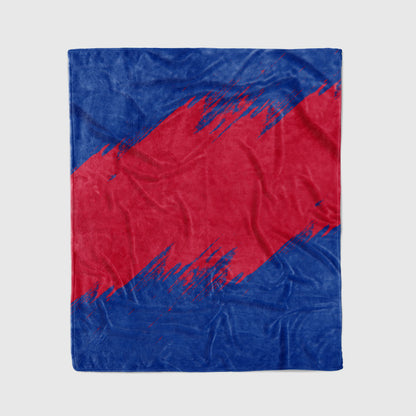 custom ultra-soft micro fleece blanket royal-red