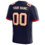customized  authentic football jersey navy-gold-red