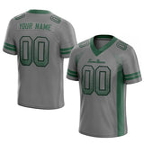custom authentic drift fashion football jersey gray-green mesh