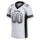 custom authentic drift fashion football jersey black-gray mesh