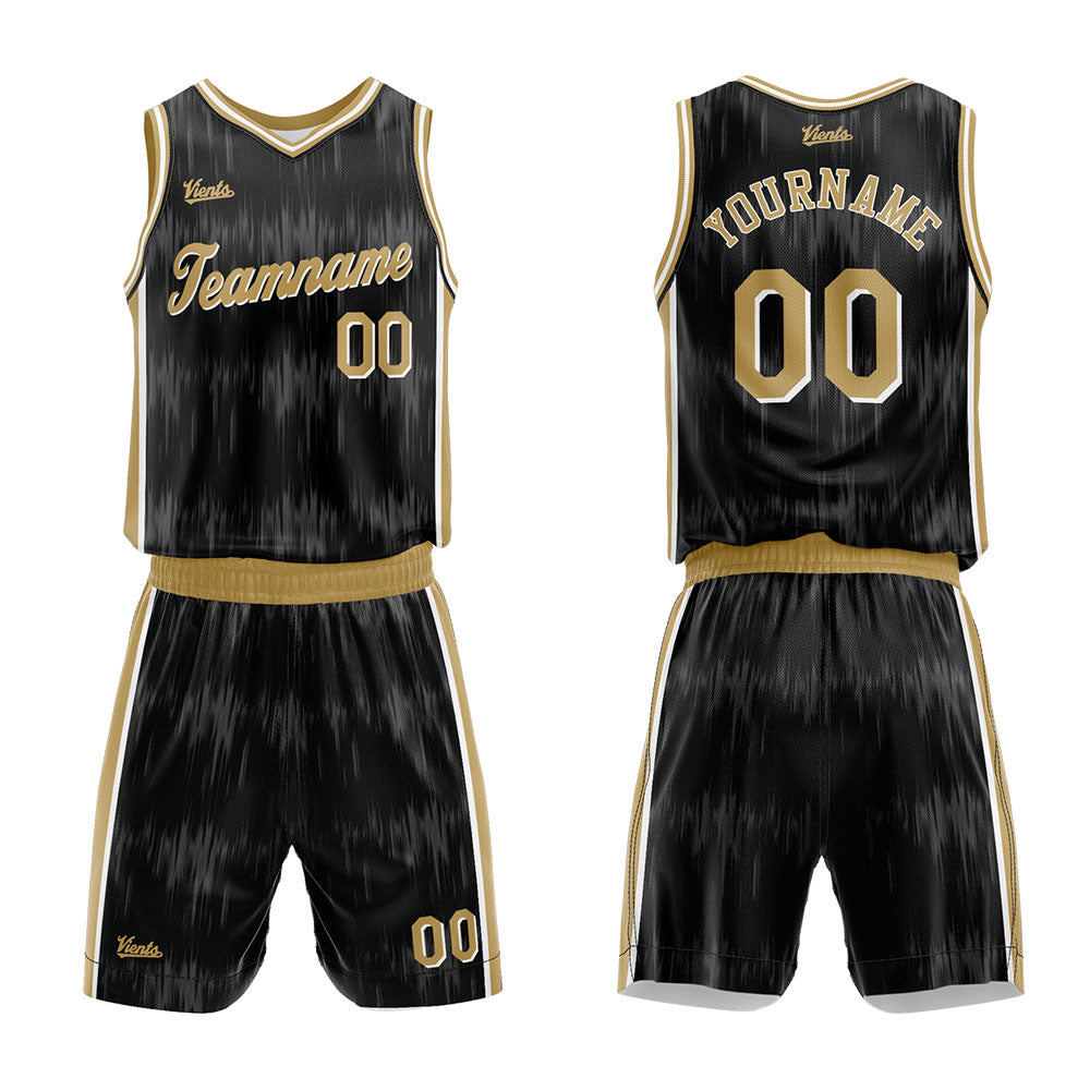 custom basketball suit kids adults personalized jersey black