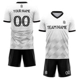 custom soccer set jersey kids adults personalized soccer white