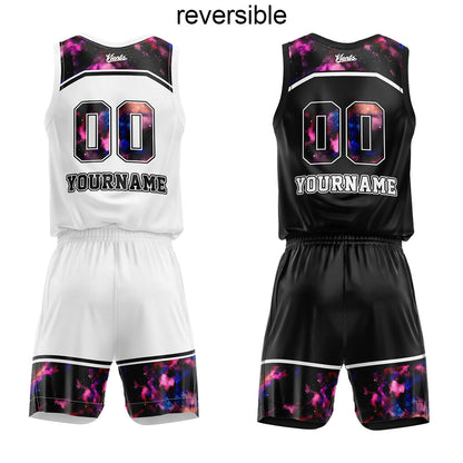 custom reversible basketball suit for adults and kids  personalized jersey