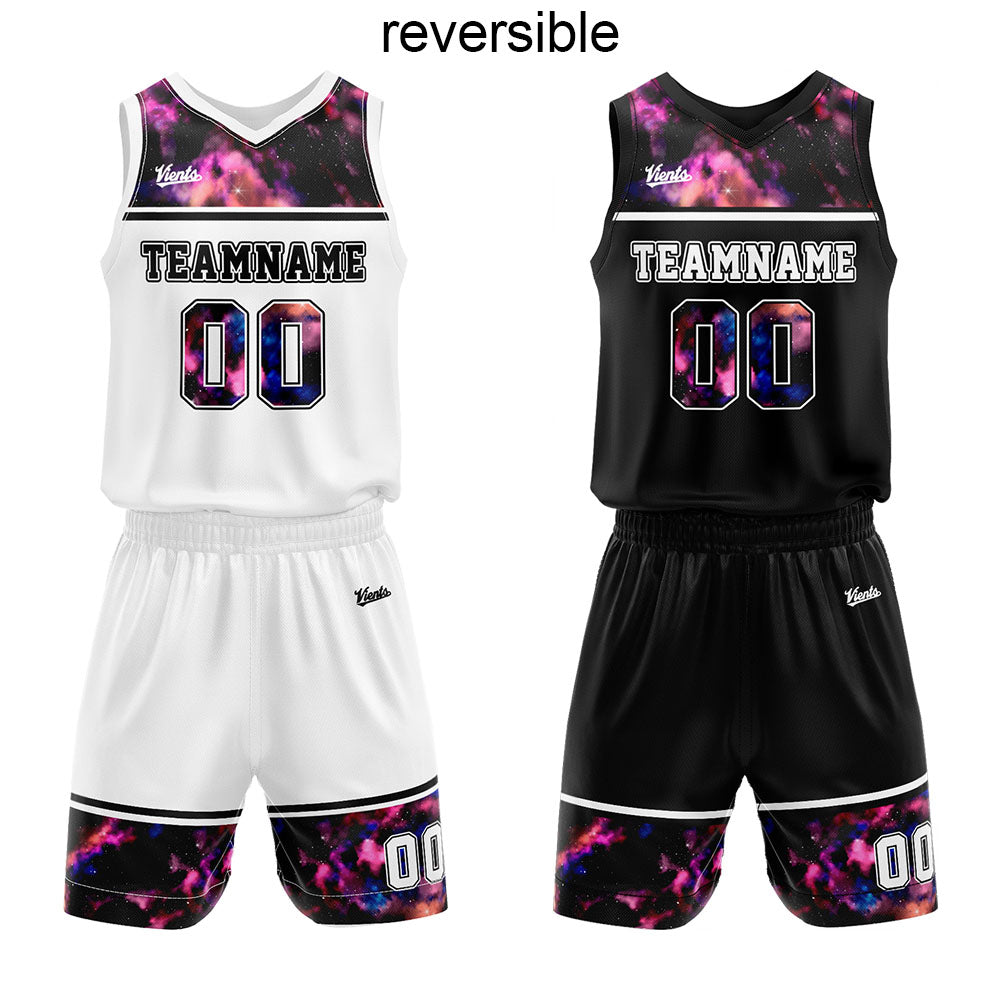 custom reversible basketball suit for adults and kids  personalized jersey