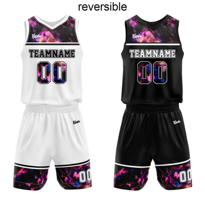 custom reversible basketball suit for adults and kids  personalized jersey